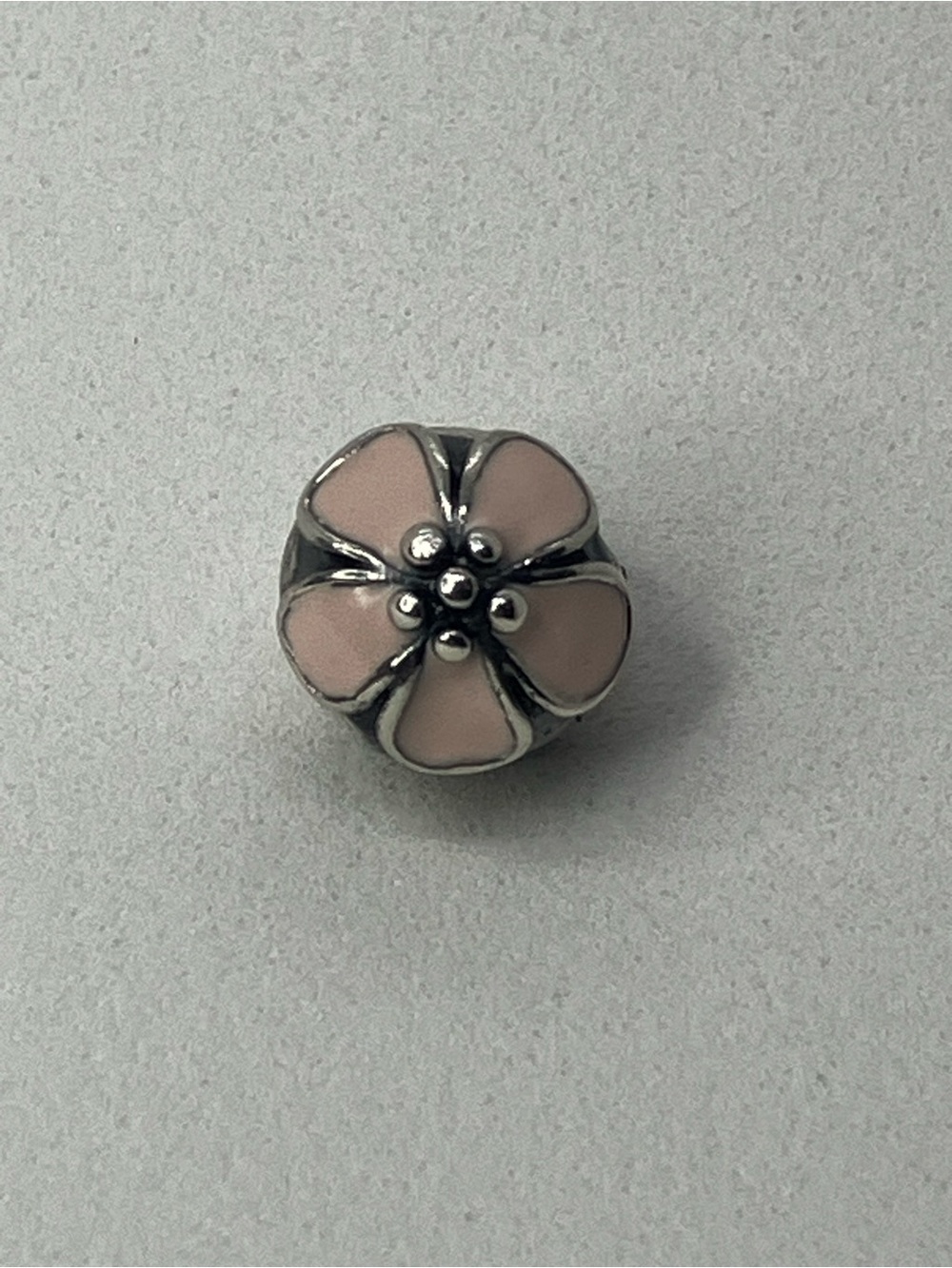 Pandora 925 ALE Enamel Sterling Silver Cherry Blossom Clip Charm | 791041EN40